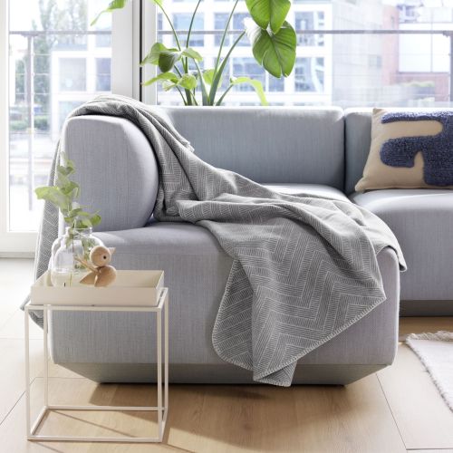 Ibena Wohndecke - Nazca grau