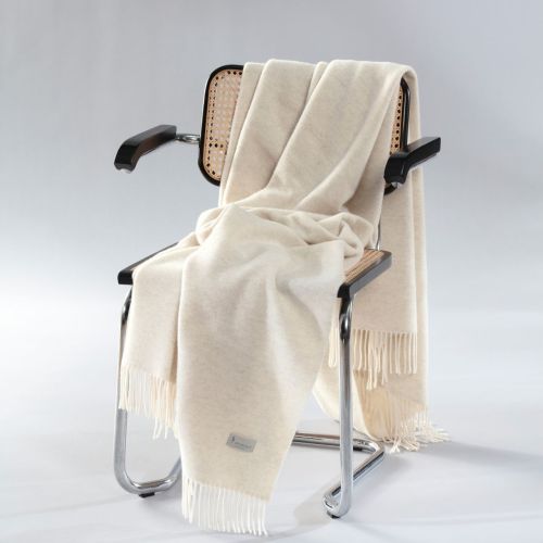 Biederlack Kaschmir-Plaid - Marmor-Stone