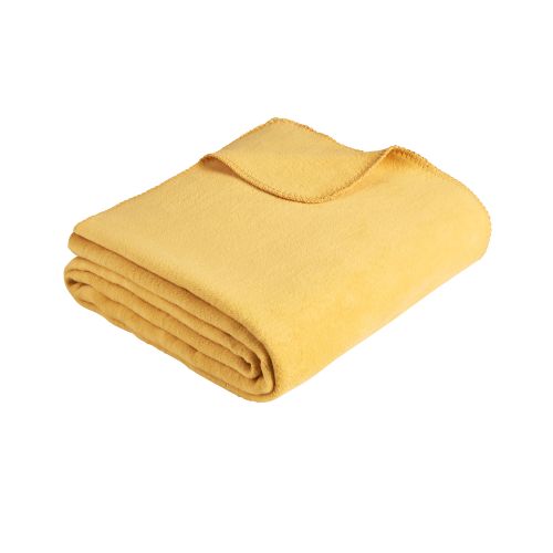 2er Set Ibena Baumwolldecke Uni - Malaga