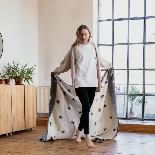 Ibena Wohndecke - Atlanta Grau