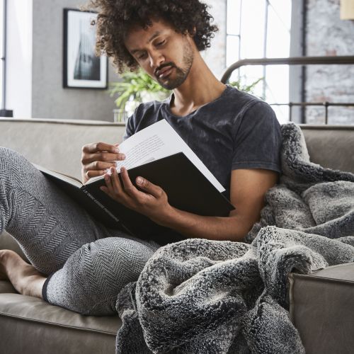 Bugatti - Felldecke grau