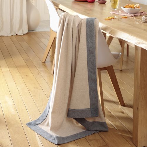 Biederlack Wolldecke - Prado sand