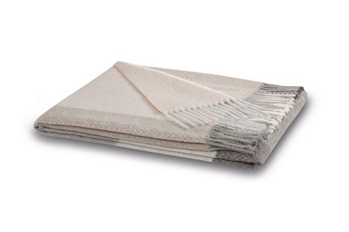 Biederlack Fransenplaid - Desire grey