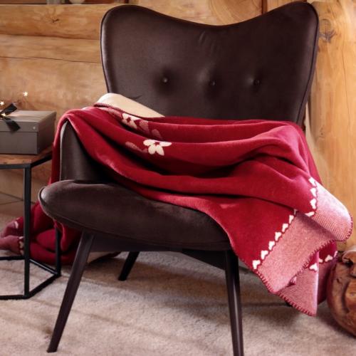 Biederlack Decke - Heart-Warming