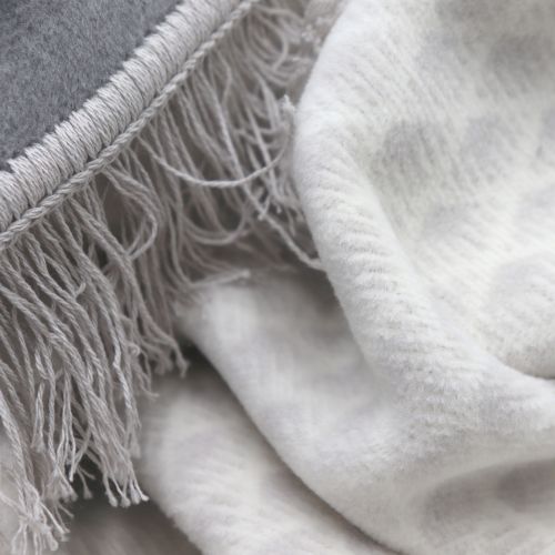 Biederlack Fransendecke - Bright Day silver