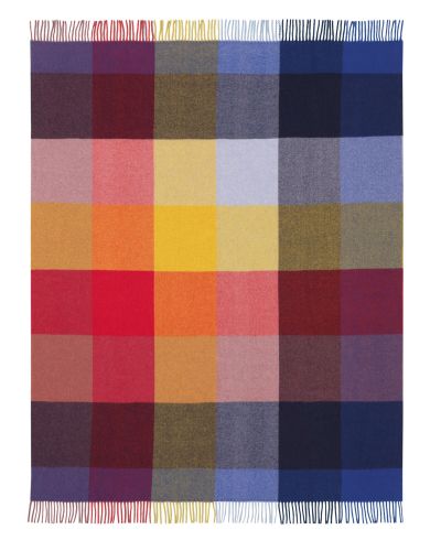 Biederlack Kaschmir-Plaid - Bright Square