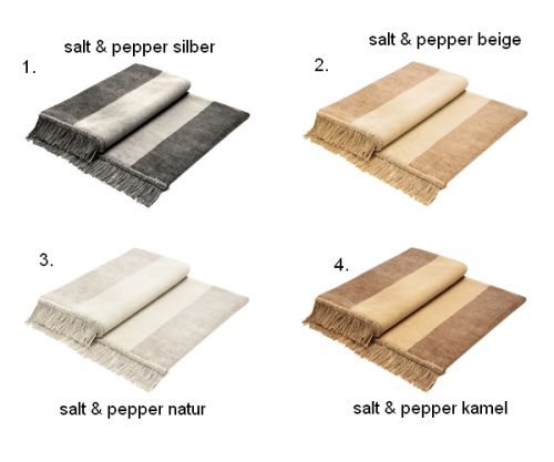 2er Set - Sesselschoner - Salt & Pepper - 100x200cm