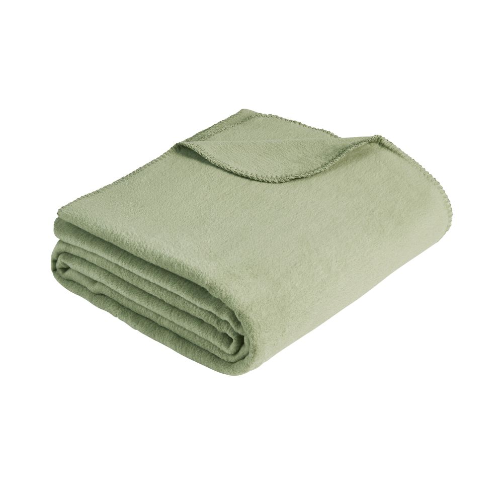 Ibena Baumwolldecke Uni - Malaga