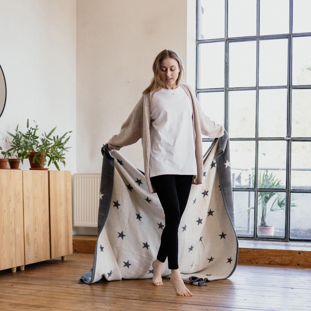 Ibena Wohndecke - Atlanta Grau