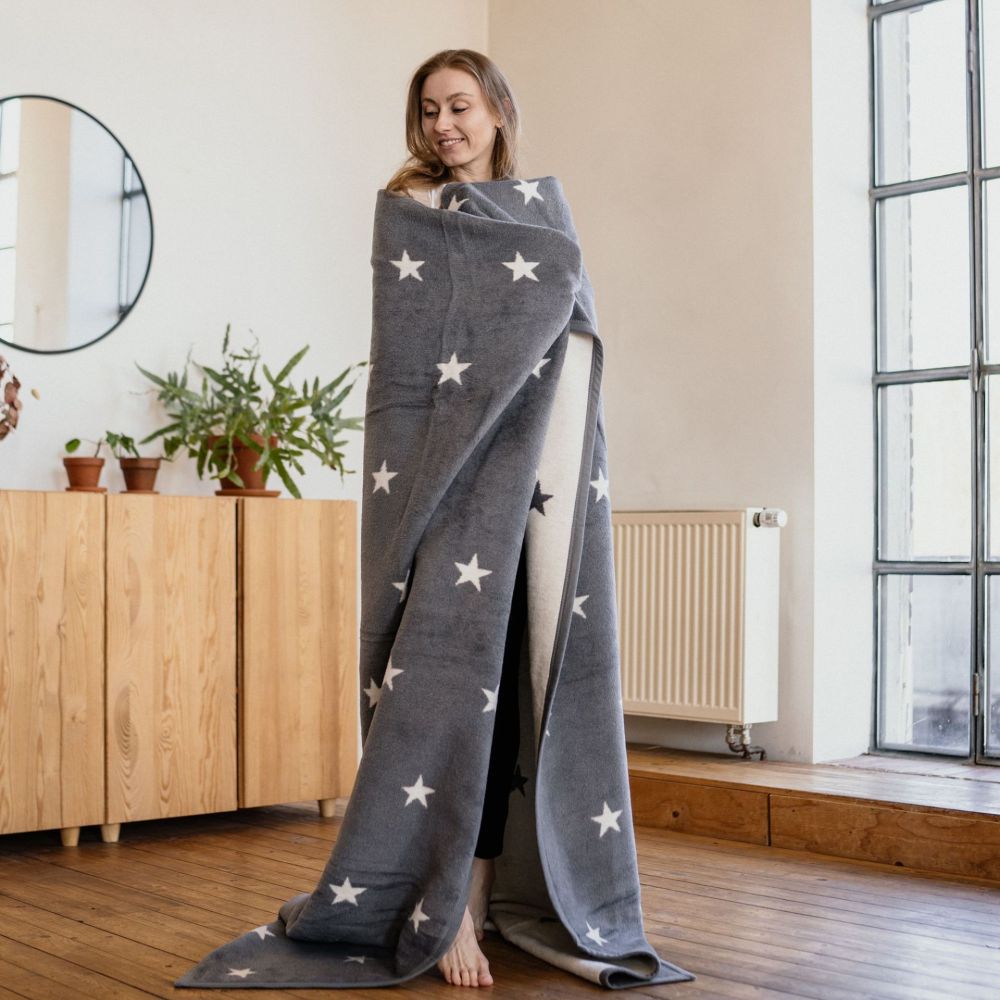 Ibena Wohndecke - Atlanta Grau