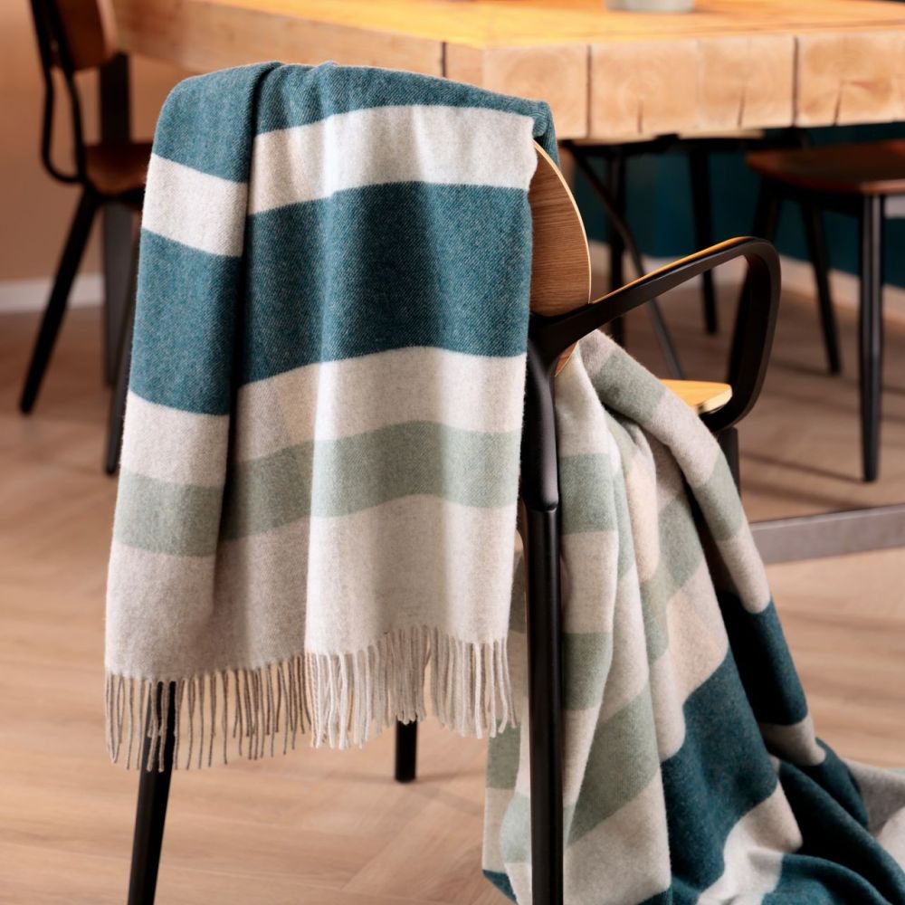 Biederlack XL Kaschmirplaid - Teal Charming