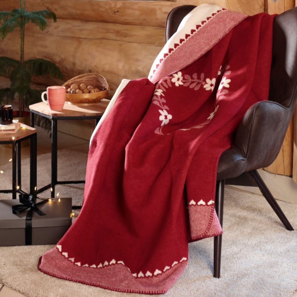 Biederlack Decke - Heart-Warming