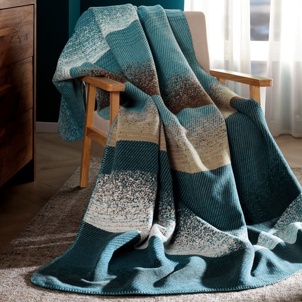 Biederlack XXL Wohndecke - Ocean Wave 220x240cm