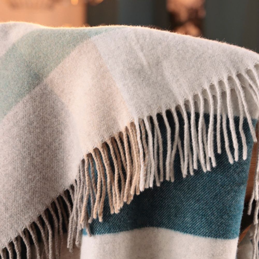 Biederlack XL Kaschmirplaid - Teal Charming