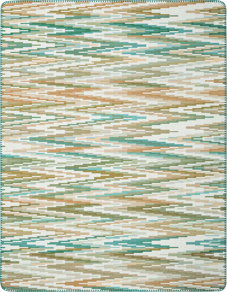 Biederlack Decke - Mission teal