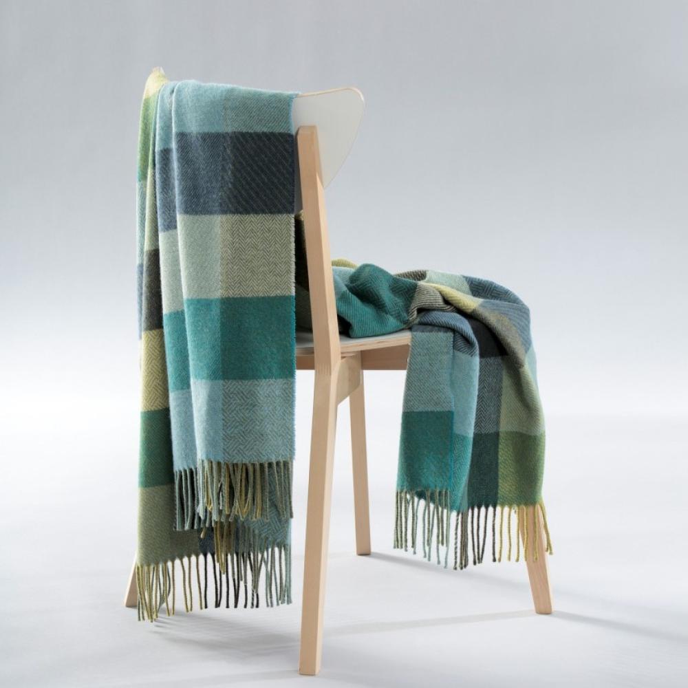 Biederlack Fransenplaid - Green Schades