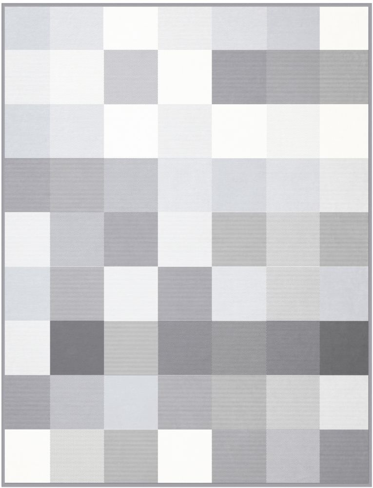 Biederlack Baumwolldecke - Grey-Woven