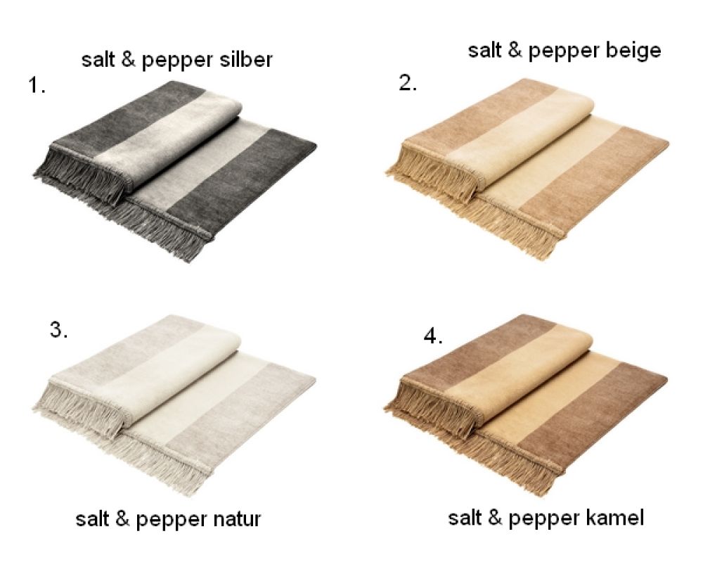2er Set - Sesselschoner - Salt & Pepper - 100x200cm
