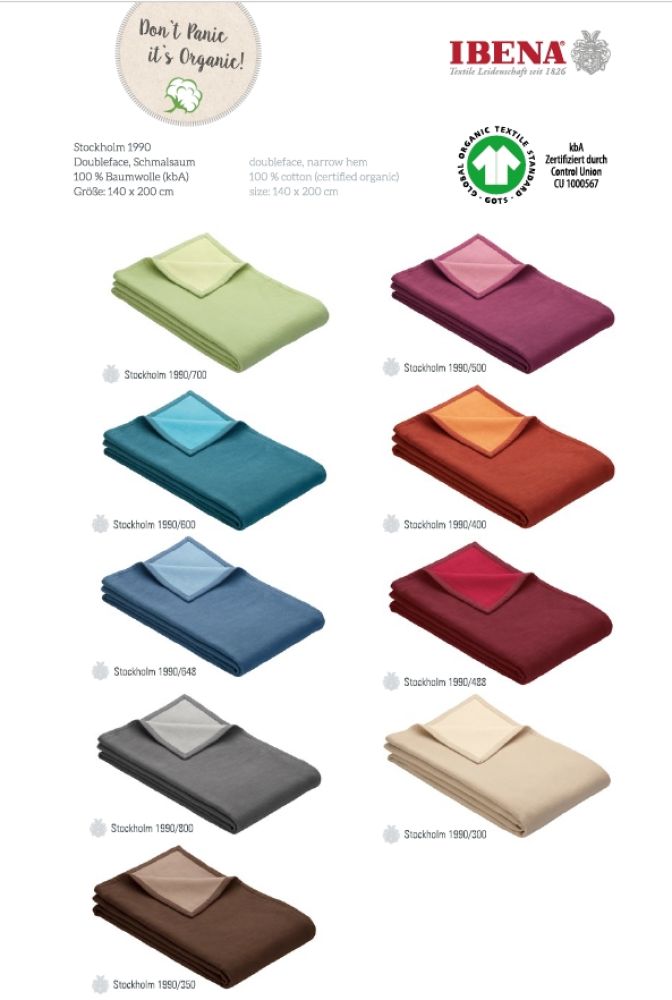 Ibena Baumwolldecke - Stockholm