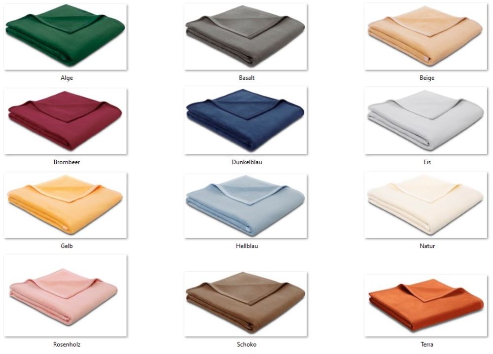 2er Set Biederlack - Cotton Sense Uni - 100% Baumwolle